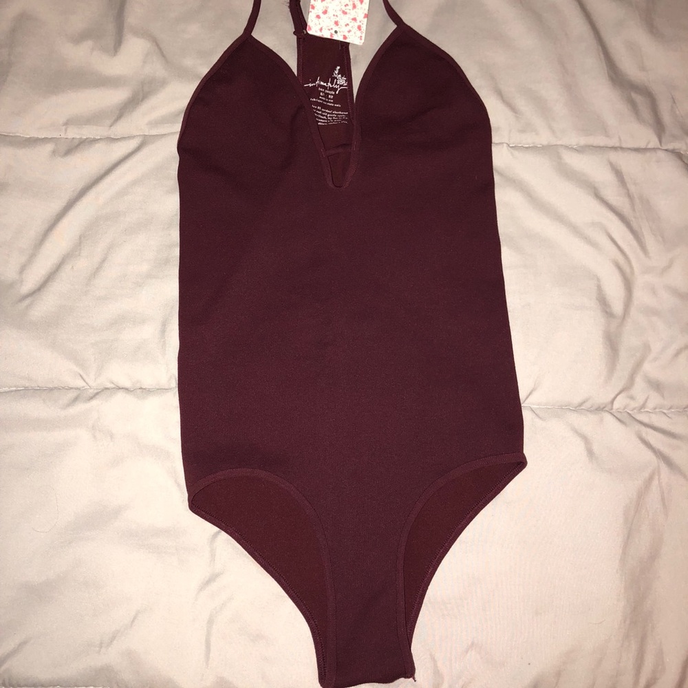 Maroon bodysuit